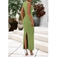 thumbnail image 2 of Vestido largo PRETTYGARDEN para mujer, boda de verano, verde, XXL, 2 of 9