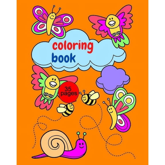 Coloring Book: Animal Coloring Book, fun and totally cool coloring book, kids aged 3-8 to color, kids' favorite animals,, (Paperback)
