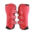 thumbnail image 1 of Botas para patas delanteras de caballo, transpirables, que absorben los impactos, evitan resbalones, forro suave, ligeras, protección para patas de caballo, color rojo, talla M, 1 of 14