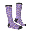 thumbnail image 3 of Haiem Pugs and Flowers Socks, Funny Novelty Crazy Design Cotton Socks Sports Socks Knee High Socks For Men, Women,1Pairs - Gift For Working Friends, 3 of 9