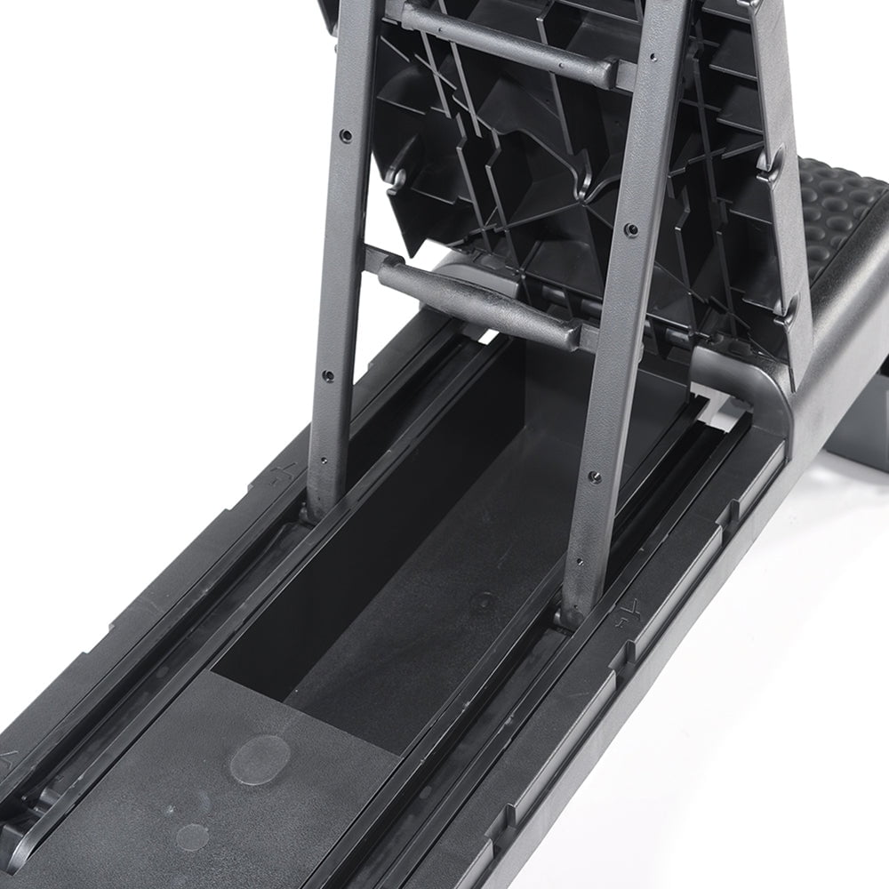 Power Systems Aerobic Deck, Adjustable Fitness Deck Bench w/Adjustable Deck & Resistance Band Clips