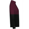 thumbnail image 4 of Holloway B22864533 Women Momentum Team Quarter-Zip Pullover, Black & Maroon - Small, 4 of 5