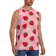 thumbnail image 2 of Fotbe Strawberry Men's Camiseta sin Mangas Estampada para Hombres, Playera Casual para Gimnasio, Entrenamiento, Playa-Small, 2 of 7
