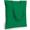 thumbnail image 1 of TOPDesign Paquete de 5 bolsas económicas de algodón de 16.0 x 15.0 in, color negro, ligeras, medianas, reutilizables, para compras de comestibles, adecuadas para bricolaje, publicidad, promoción, rega, 1 of 4