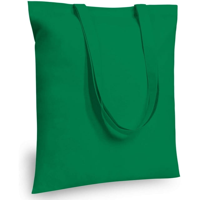 TOPDesign Paquete de 5 bolsas económicas de algodón de 16.0 x 15.0 in, color negro, ligeras, medianas, reutilizables, para compras de comestibles, adecuadas para bricolaje, publicidad, promoción, rega