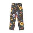 thumbnail image 4 of Balery Men'S Colorful Flowers With Butterfly Pants,Sleepwear Pants,Pajama Pants,Pj Bottoms Drawstring And Pockets-Small, 4 of 9