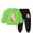 Green, variant on Zwiiyzr 3-10Y Toddler Baby Boy Girl Clothes Warm Fleece Lined Rabbit Print Long Sleeve Sweatshirt Tops and Pants Winter Fall Clothing Set Black