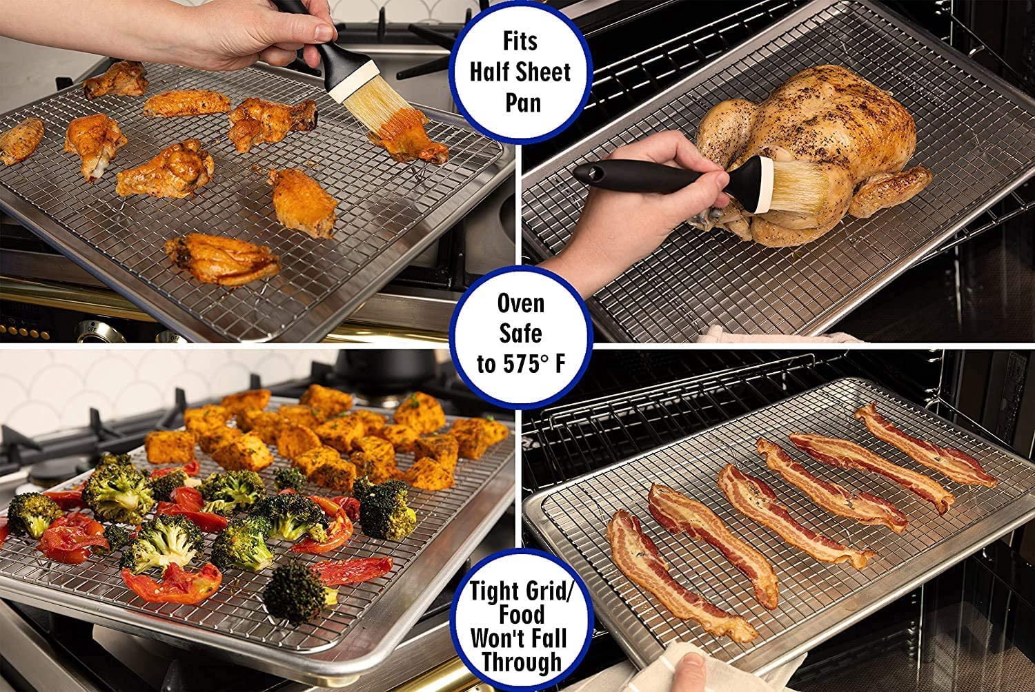 Ultra Cuisine 17.9" x 12.9" Stainless Steel,Aluminum Baking Sheet,