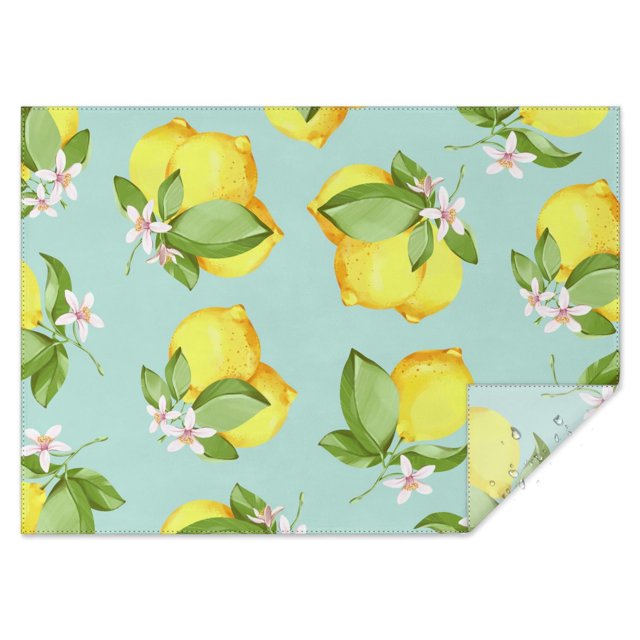 Yellow Lemon Fruit Table Cloth,Wrinkle Resistant Table Cover with Polyester,Waterproof Reusable Tableclothes for Home Decor Summer Spring Picnic Dining Holiday (Rectangle,60x84inch)