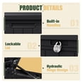 thumbnail image 2 of SONGMY 270 Gallon Outdoor Storage Deck Box with Divider, Double Wall Storage Box with Lockable Lid for Garden Tools, Pools Supplies (Black), 2 of 7