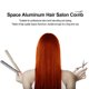 thumbnail image 5 of Peine de pelo de aluminio espacial Peine de peluquería profesional Peine de corte de pelo Peine de Metal dorado, 5 of 8