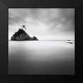 thumbnail image 2 of Praxis Studio 12x12 Black Modern Framed Museum Art Print Titled - Rocky Island, 2 of 5
