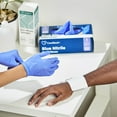 thumbnail image 4 of CareStock Blue Nitrile Exam Gloves - Ultra-Strong with Slip-Resistant Textured Grip - Disposable Powder-Free Medical Gloves for Cooking & Healthcare, Small, 200 Count, 1 Box, 4 of 10