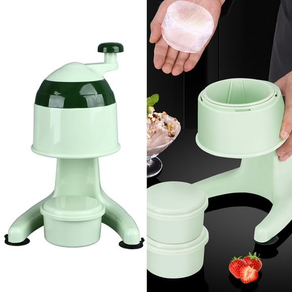 Manual Shaved Ice Machine, Blades Snow Cone Maker with Ice for Home Kitchen Camping