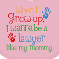 thumbnail image 4 of Inktastic Lawyer Like Mommy Boys or Girls Baby Bib, 4 of 4