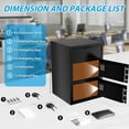 thumbnail image 2 of 9.5 Cubic Feet Depository Safe Box, Drop Safe Fireproof with Deposit Slot, Security Cash Safe for Home, Office, Hotel, Restaurant, 2 of 7