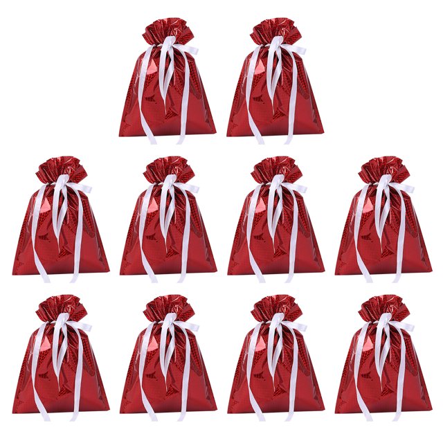 Nueva bolsa de regalo de Navidad Bolsa de regalo con cordón Bolsa de papel de aluminio de Navidad Bolsa de regalo de Navidad Wmkox8yii HFSH654