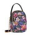 thumbnail image 7 of FORMRS Crossbody Bag for Women Quilted Travel Shoulder Cell Phone Purse with Chain Strap Handbag, Soft Pinks Flowers, 7 of 7