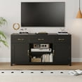 thumbnail image 6 of YouTrend Farmhouse TV Stand for TVs up to 65'' for Living Room,Kitchen Pantry Sideboard W/ Storage Cabinet,Black, 6 of 10