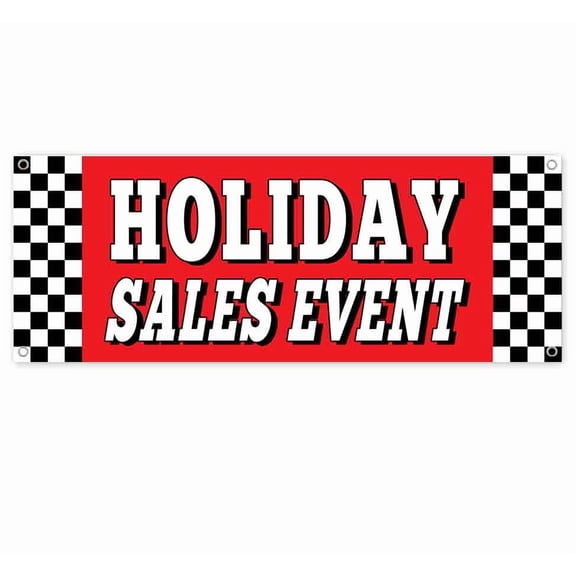Holiday Event Offer 13 oz Vinyl Banner With Metal Grommets