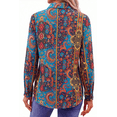 thumbnail image 5 of Fantaslook Womens Button Down Shirts Boho Floral Printed Long Sleeve Blouses Business Work Shirt Dressy Casual Loose Tops, 5 of 10