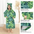 thumbnail image 4 of joogoo Wearable Blanket Hoodie for Cute Turtles and Seaweed Flannel Sherpa Pocket 3-14 YR S, 4 of 7