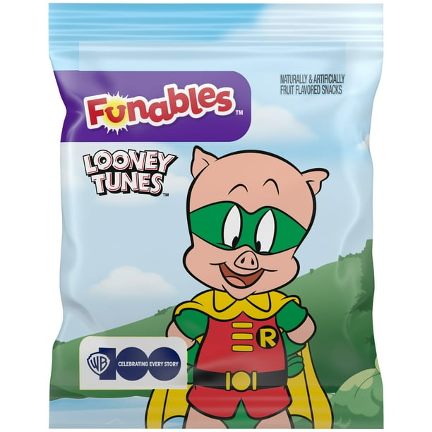 アメリカ人気お菓子 Funablesルーニーテューンズ型グミ 11袋他計5点 Funables Looney Tunes Fruit Snacks for Office Breakroom