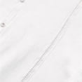 thumbnail image 6 of Men's Shirts, Mens Summer Linen Shirts Casual Short Sleeve Button Down Shirt Classic Lightweight Stand Neck Stylish Beach Tops White L, 6 of 6