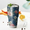 thumbnail image 3 of 30oz Pioneer Flower Tumblers Stainless Steel Tumbler with Lid and Straw,Vacuum Insulated Double Wall Travel Tumbler Cups Mug with Cleaning Brush for Coffee,Tea, 3 of 7