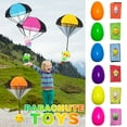 thumbnail image 1 of Juguetes para piscina, juguetes para bebés y niños pequeños. Paquete de 6 huevos de Pascua con paracaídas de plástico. Ideal para rellenar cestas de Pascua, como obsequios o recuerdos de fiesta., 1 of 9