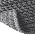 thumbnail image 5 of Madison Park Lasso Yarn Dyed Cotton Chenille Chain Stitch Rug Charcoal 20x30, 5 of 6
