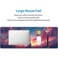 thumbnail image 6 of Gaming Mouse Pad Desk Pad,Extended Big Mouse Pad,31.5x11.8 Inch Long Computer Keyboard Mouse Mat Mousepad with 3mm Non-Slip Base and Stitched Edge for Gaming and Office\u2026 (Sunset Cat), 6 of 6