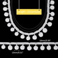 thumbnail image 5 of 20Yards Large Pom Poms Balls Fringe Trim 18mm Round Pompoms Ball Tassel Trim 10mm White Ribbon Sewing Fringe Tassel Lace Accessory, 5 of 9