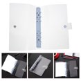 thumbnail image 3 of Binder Cover Snap Button Lock Binder Transparent Notebook Cover Refillable Notebook Shell, 3 of 8