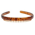 thumbnail image 2 of Diadema de plástico Yinane para mujer banda para el cabello DIY accesorios Café oscuro, 2 of 8