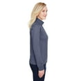 thumbnail image 3 of UltraClub Women's Navigator Heather Performance Full-Zip - NAVY HEATHER - XS, 3 of 3