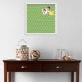 thumbnail image 3 of PinPix 16x16 Custom Cork Bulletin Board Quatrefoil Green Poster Board Has a Fabric Style Canvas Finish, Framed in Quatrefoil Green, by ArtToFrames (PinPix-281), 3 of 6