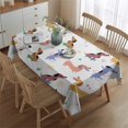thumbnail image 2 of Dachshund Sport Rectangle Tablecloth 60"x84",Waterproof Polyester Rectangle Table Cloth, Wipeable Spillproof Polyester Tablecloth for Dining, Camping, Indoor and Outdoor, 2 of 5