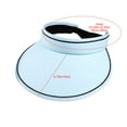 thumbnail image 3 of Women's Double-sided Ice Silk Visor Summer Large Brimmed Empty Top Sun Protection Hat for Woman's UV Protection Sun Hat, Sun Protection Hat for Showing Face, 3 of 7