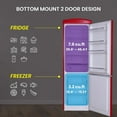 thumbnail image 5 of Conserv Appliances Bottom Mount Retro Refrigerator, Red, 5 of 11