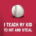 thumbnail image 3 of CafePress - Hit And Steal Baseball T Shirt - Men's Classic Graphic Cotton T-Shirt, 3 of 4