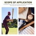 thumbnail image 3 of UPOUART Iron Baseball Stand Wall Mount Black 1Pack Simple Design, 3 of 7