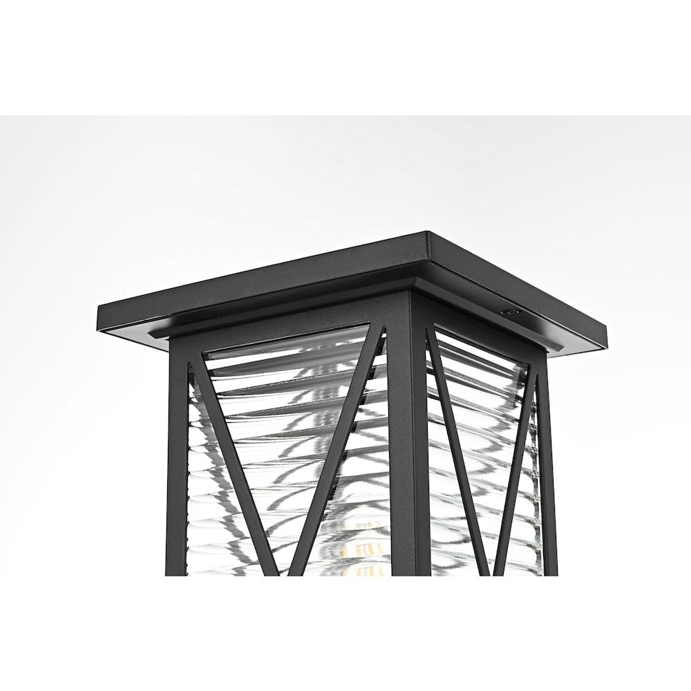 Elegant Lighting Jada 16 inch Outdoor Post light in Black