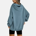 thumbnail image 6 of ylioge S-5X Womens Plus Size Hoodies Fleece Lined Sweatshirts with Pocket Ladies Casual Solid Color Pullover Thermal Athletic Workout Hoodie Tops, 6 of 8
