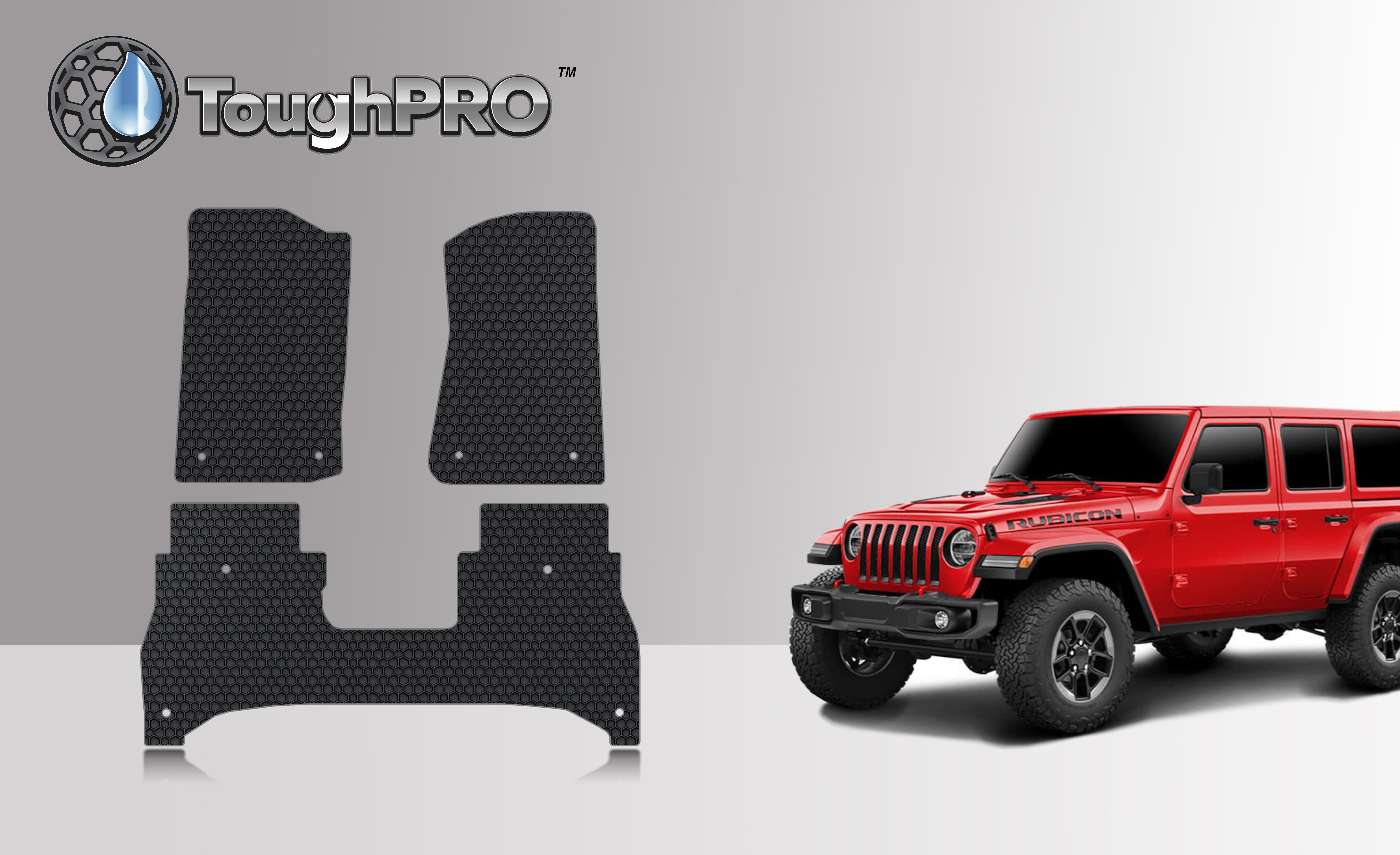 ToughPRO Floor Mat Accessories 1st & 2nd Row Mats Compatible with 2020