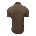thumbnail image 6 of Mens Classic Short Sleeve Polo Shirts Cotton Blend with Front Pocket,Business Casual Golf Tops for Work Coffee 2XL, 6 of 6
