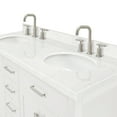 thumbnail image 4 of Ariel H060DCQOVOWHT Bristol 60" Free Standing Double Basin Vanity Set - White, 4 of 7