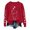 Red, variant on TIANZEN Women Casual Cute Cat Graphic Printed Long Sleeve Loose Sweatshirts Pullover Sweatshirts Blouse Crop Sweater