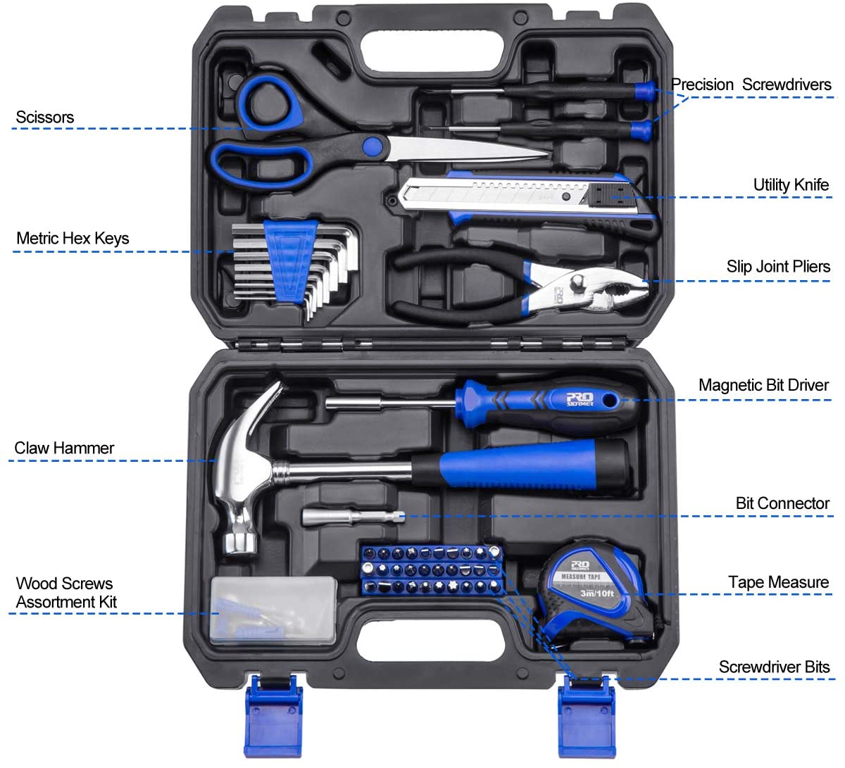Prostormer 49-Piece Home Tool Kit with Storage Case photo 4