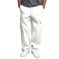 thumbnail image 4 of Men's Cargo Pants - Loose-fitting, heavy cotton overalls with adjustable ankle drawstrings, 4 of 9